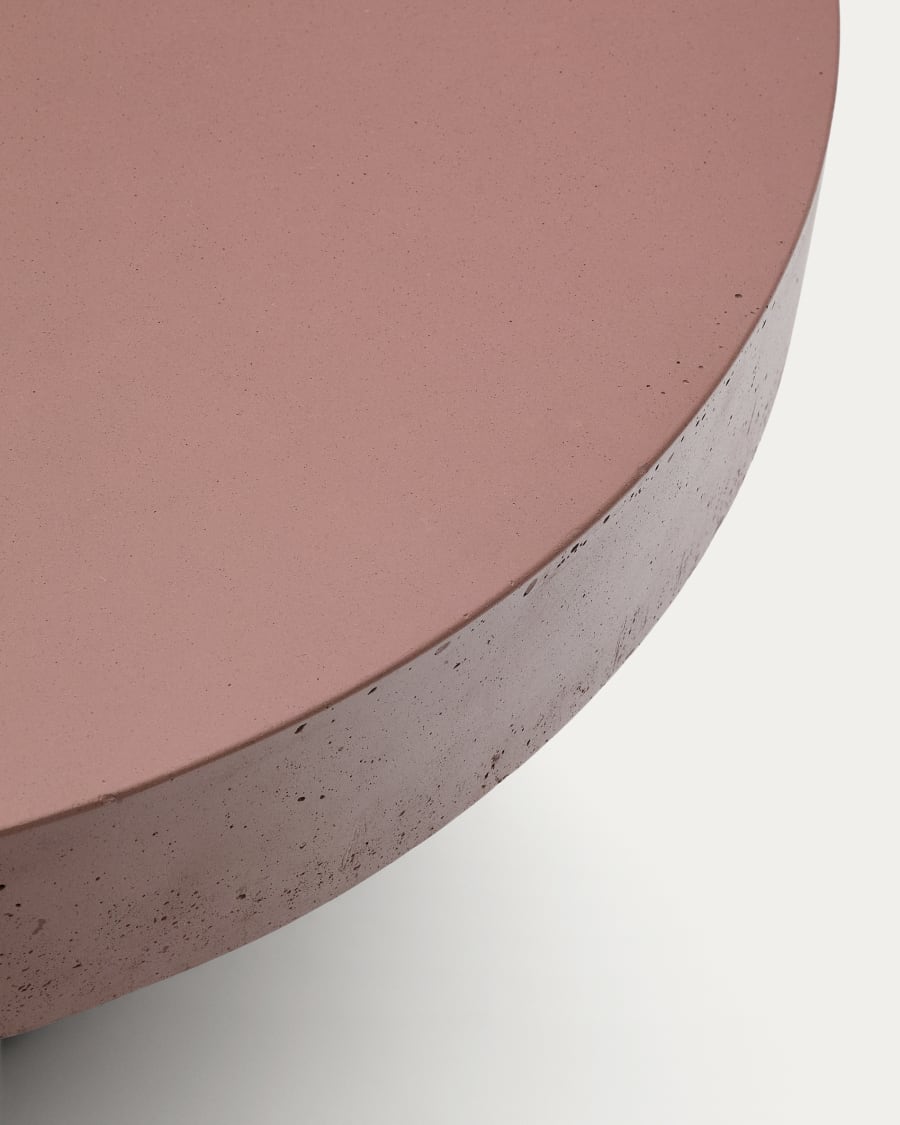 Aiguablava terracotta cement coffee table Ø90cm