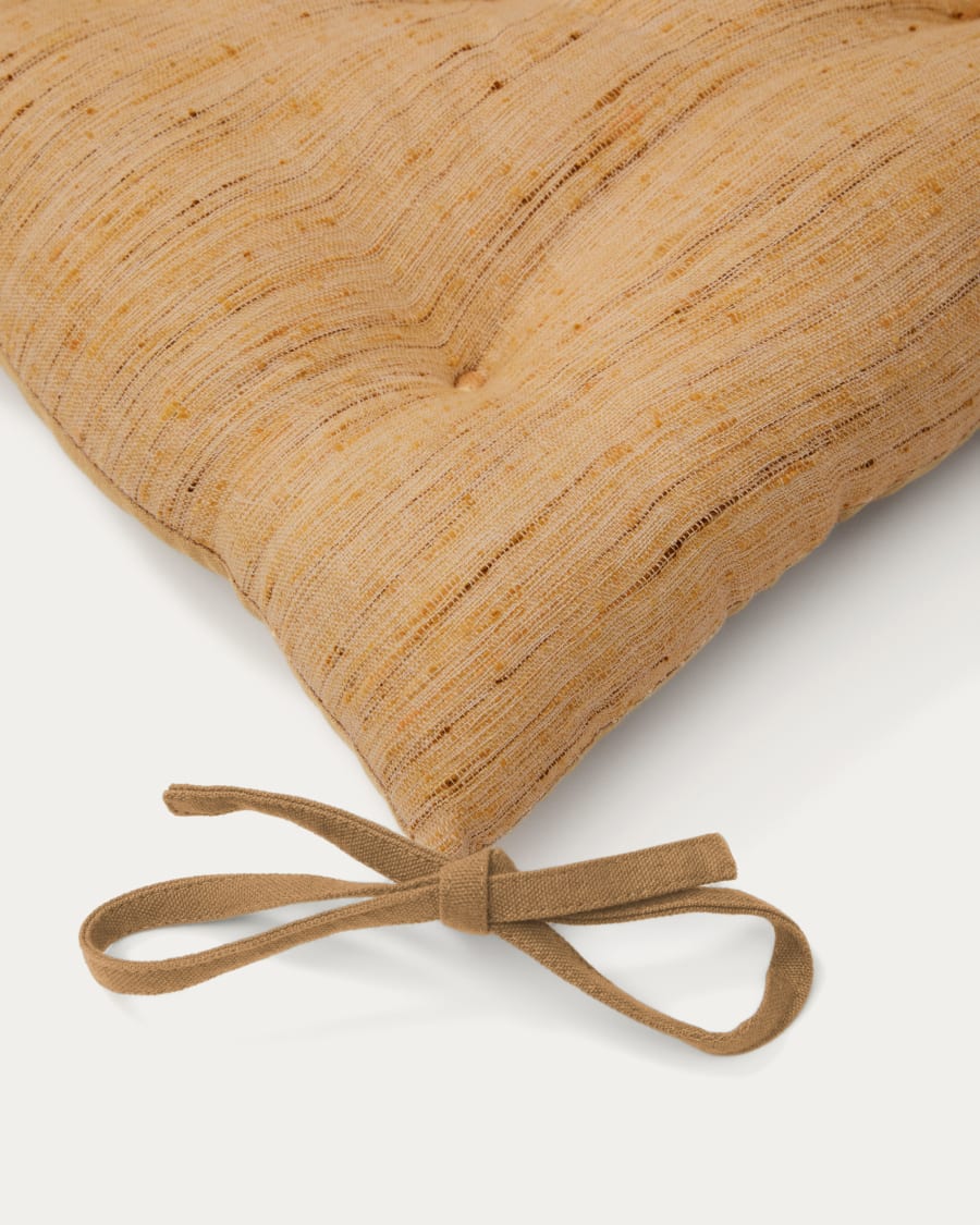 Aren mustard chair cushion 45 x 45cm