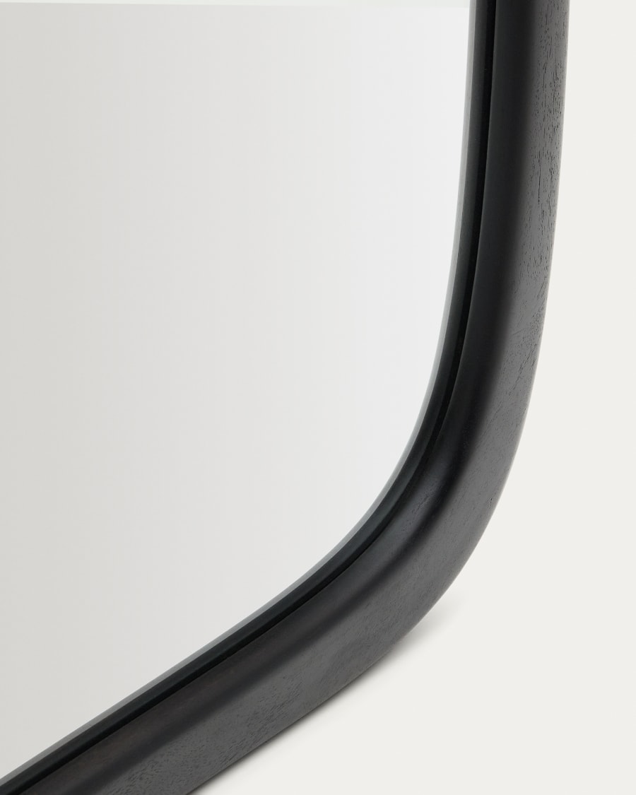 Alura black teak wood mirror 94.5 x 192cm FSC 100%