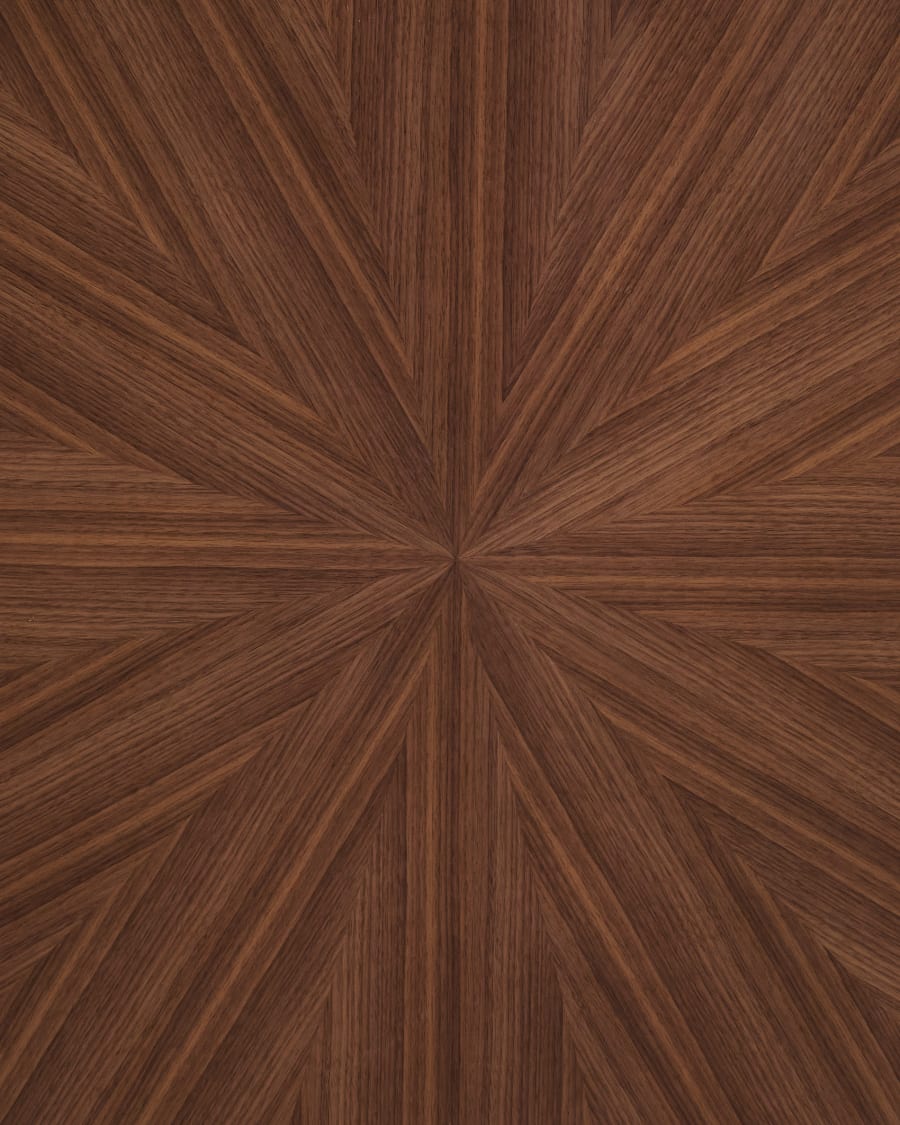 Naanim round table in walnut veneer, Ø 120 cm