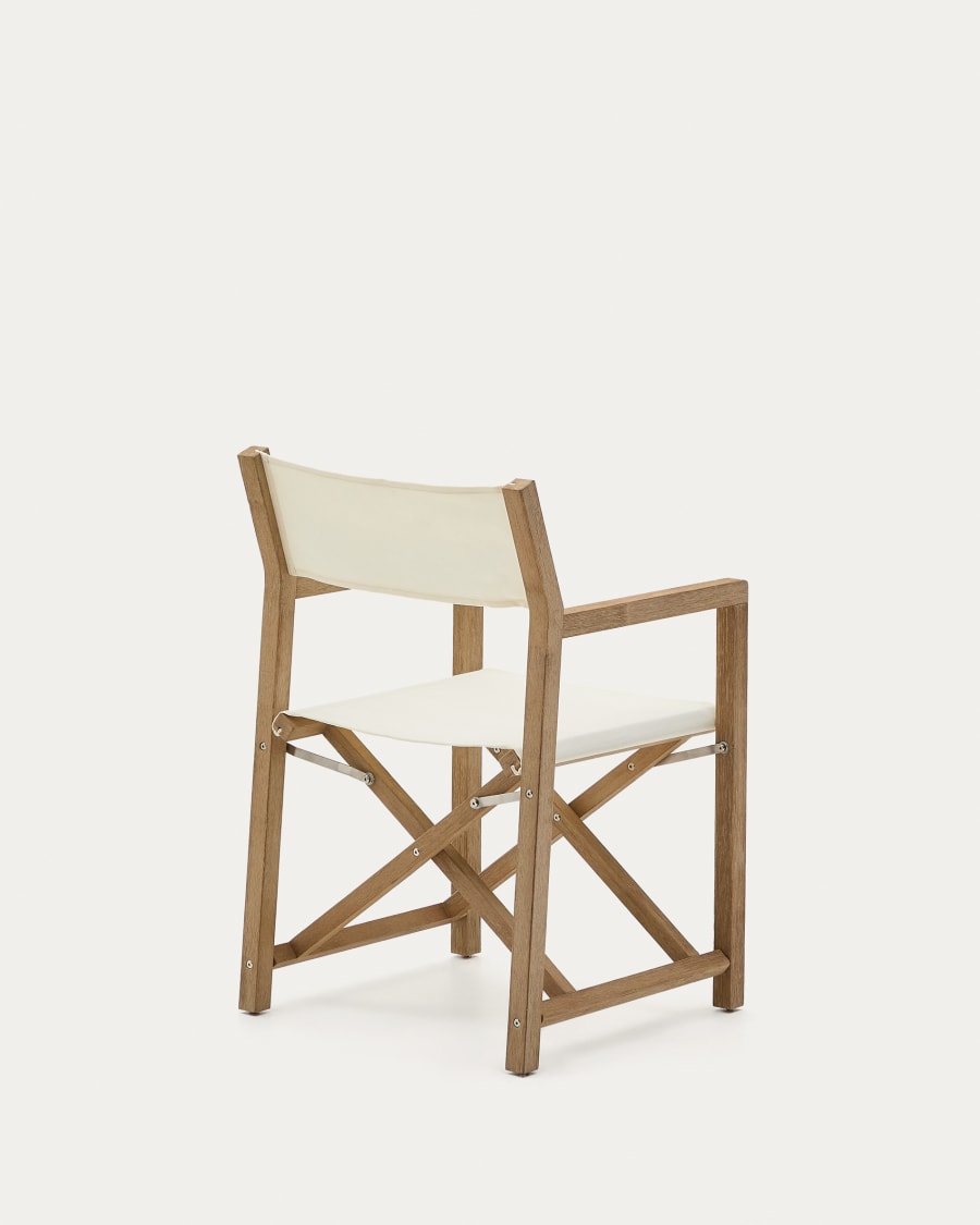 Outdoor-Klappstuhl Vilara in Weiß aus massivem Akazienholz FSC 100%