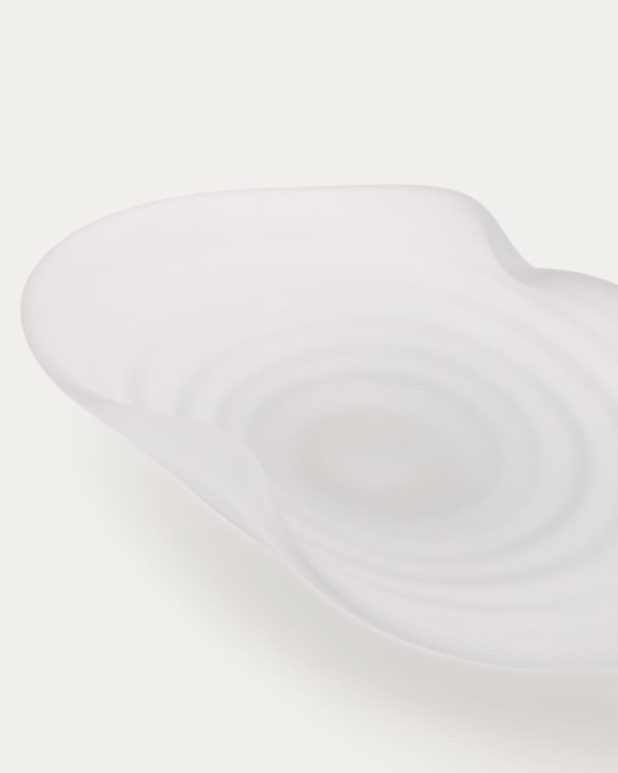 Ondaro frosted glass centrepiece 11cm