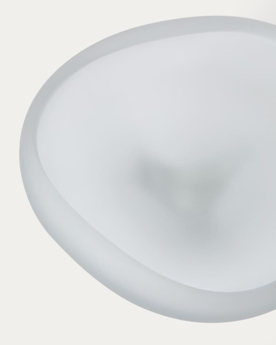 Ondaro frosted glass centrepiece 15cm