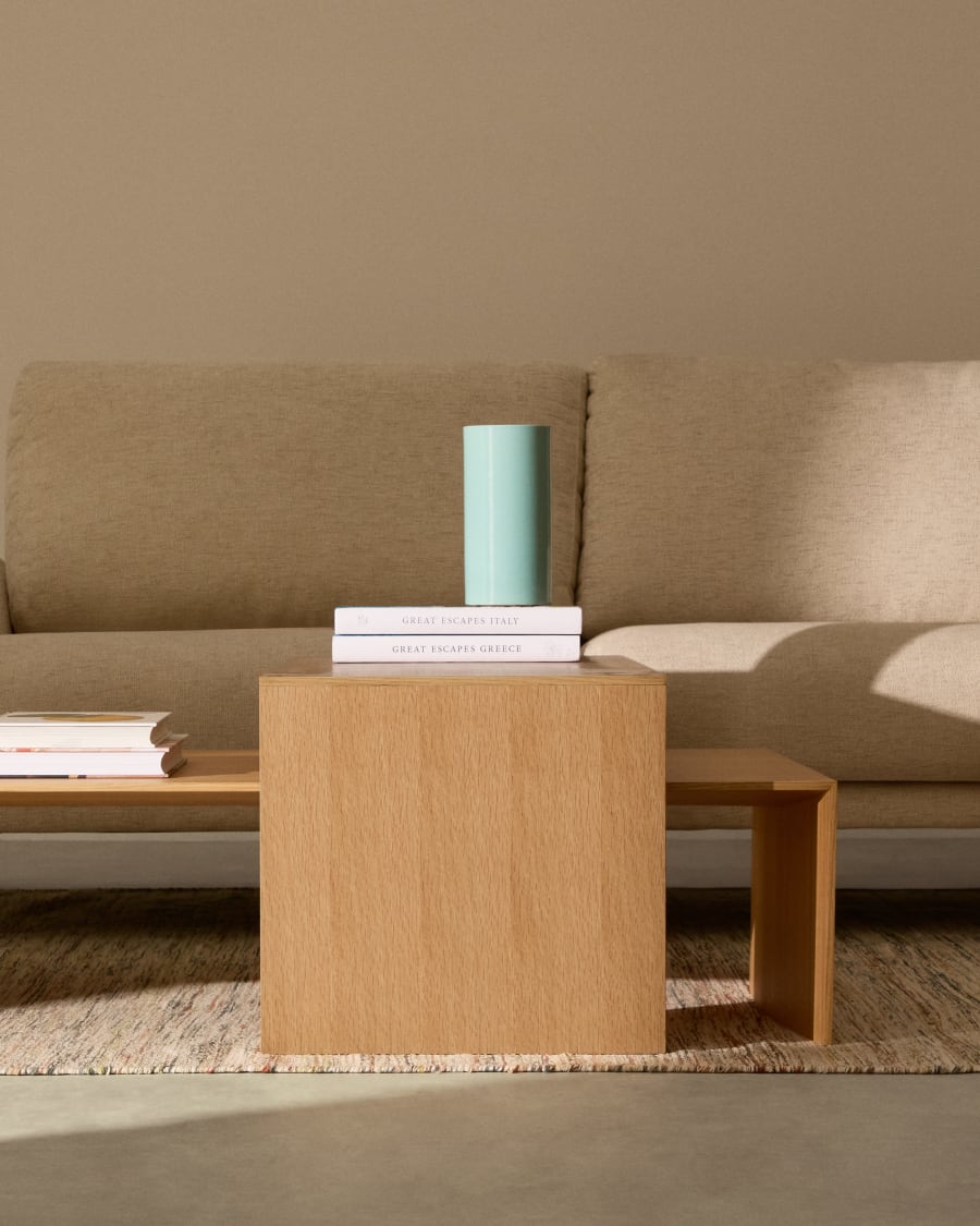 Litto oak veneer coffee table, 140 x 70 cm