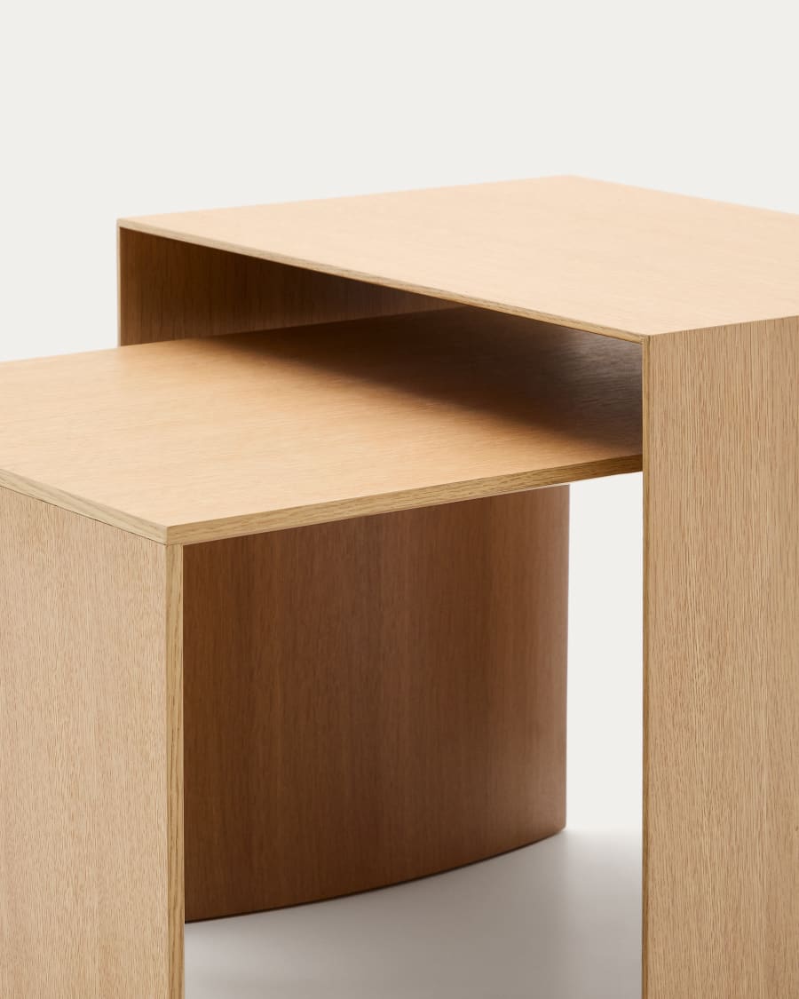 Litto oak veneer coffee table, 90 x 45 cm