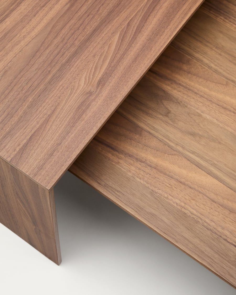 Litto walnut veneer coffee table, 140 x 70 cm