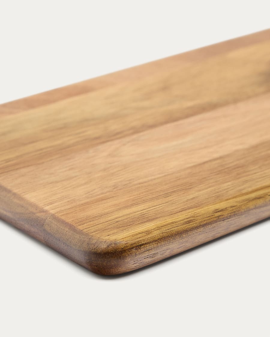 Plateau de service Sardis en bois d’acacia et en rotin FSC 100 % 35 x 15 cm