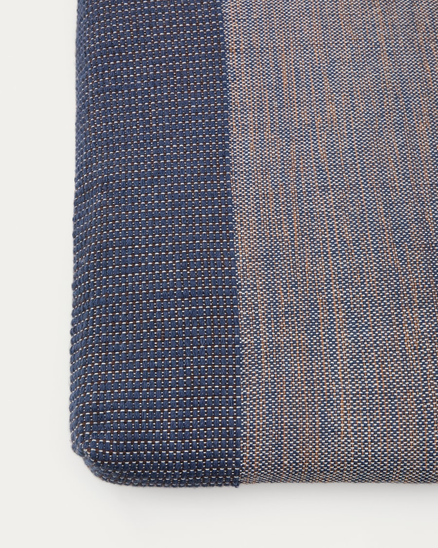 Lounger cushion Delnar 100% PET blue 155 x 50 cm