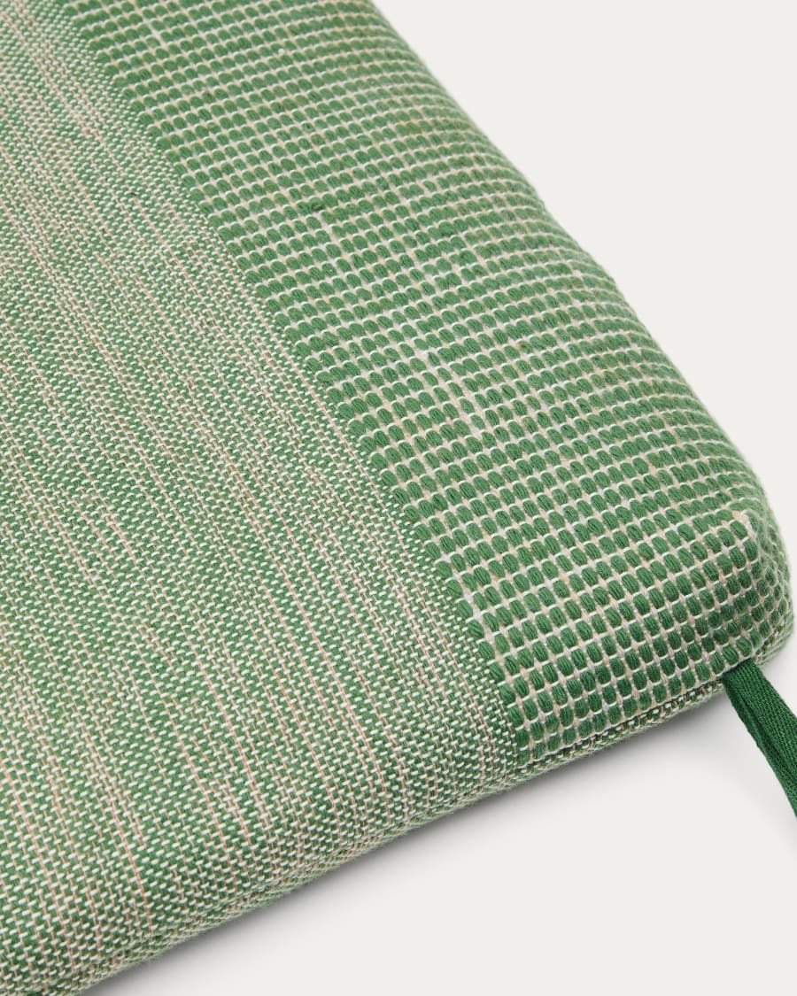 Lounger cushion Delnar 100% PET green 155 x 50 cm