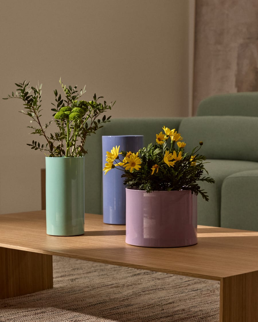 Elova purple ceramic vase 30cm
