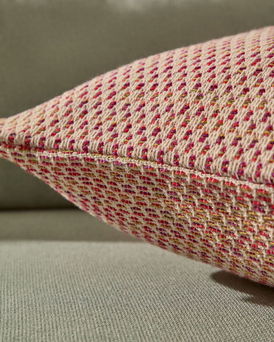 Milianne multicoloured jacquard cotton cushion cover, 50 x 50 cm