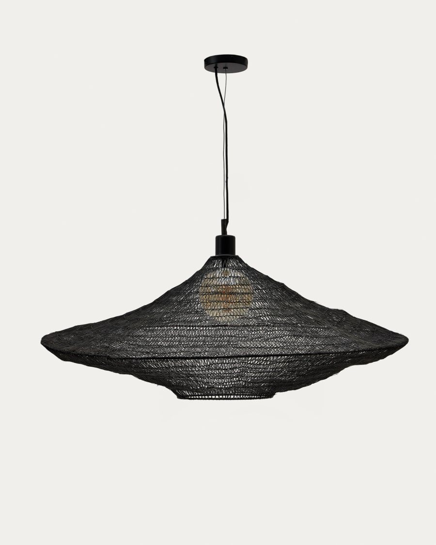 Metal Makai ceiling lamp with black finish Ø 87 cm Australia adaptor