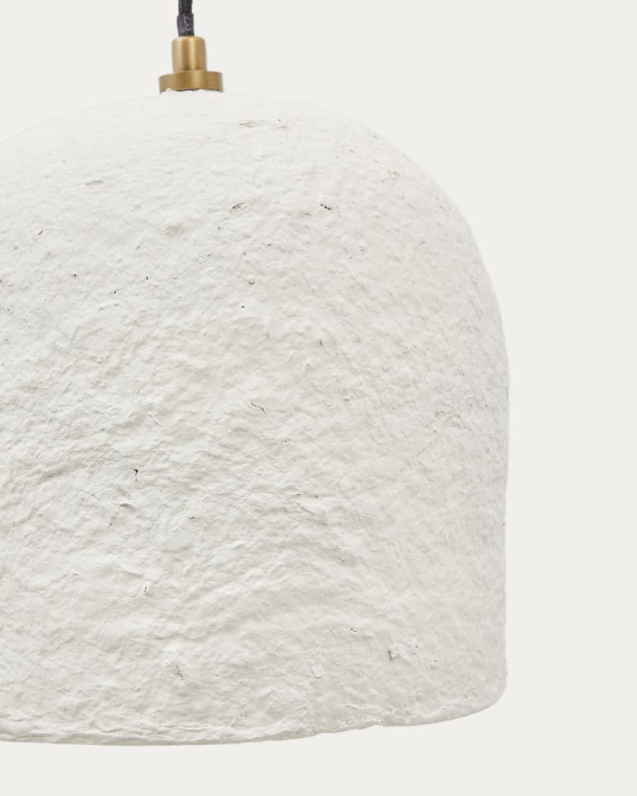 Calvia white papier-mâché ceiling lamp Ø 25 cm Australia Adaptor