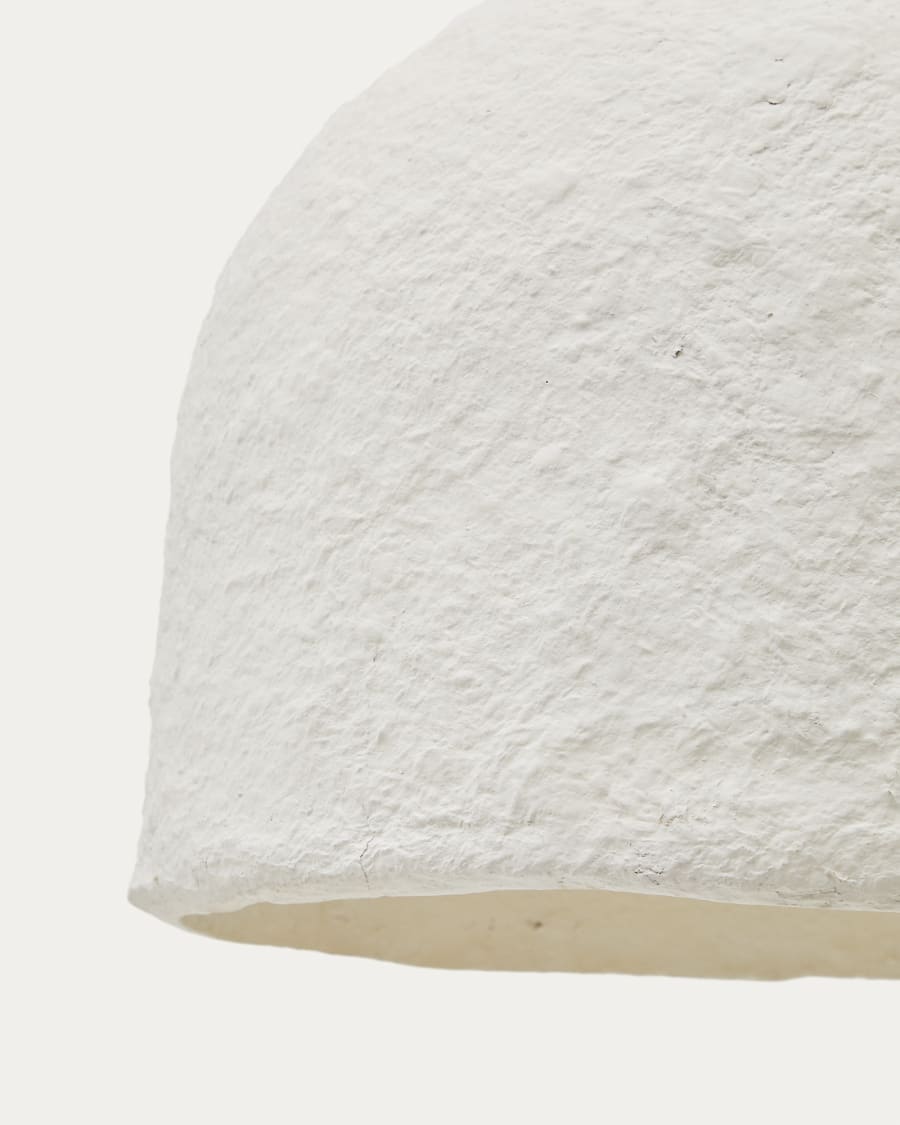 Sineu white papier-mâché ceiling lamp Ø 34,5 cm Australia adaptor
