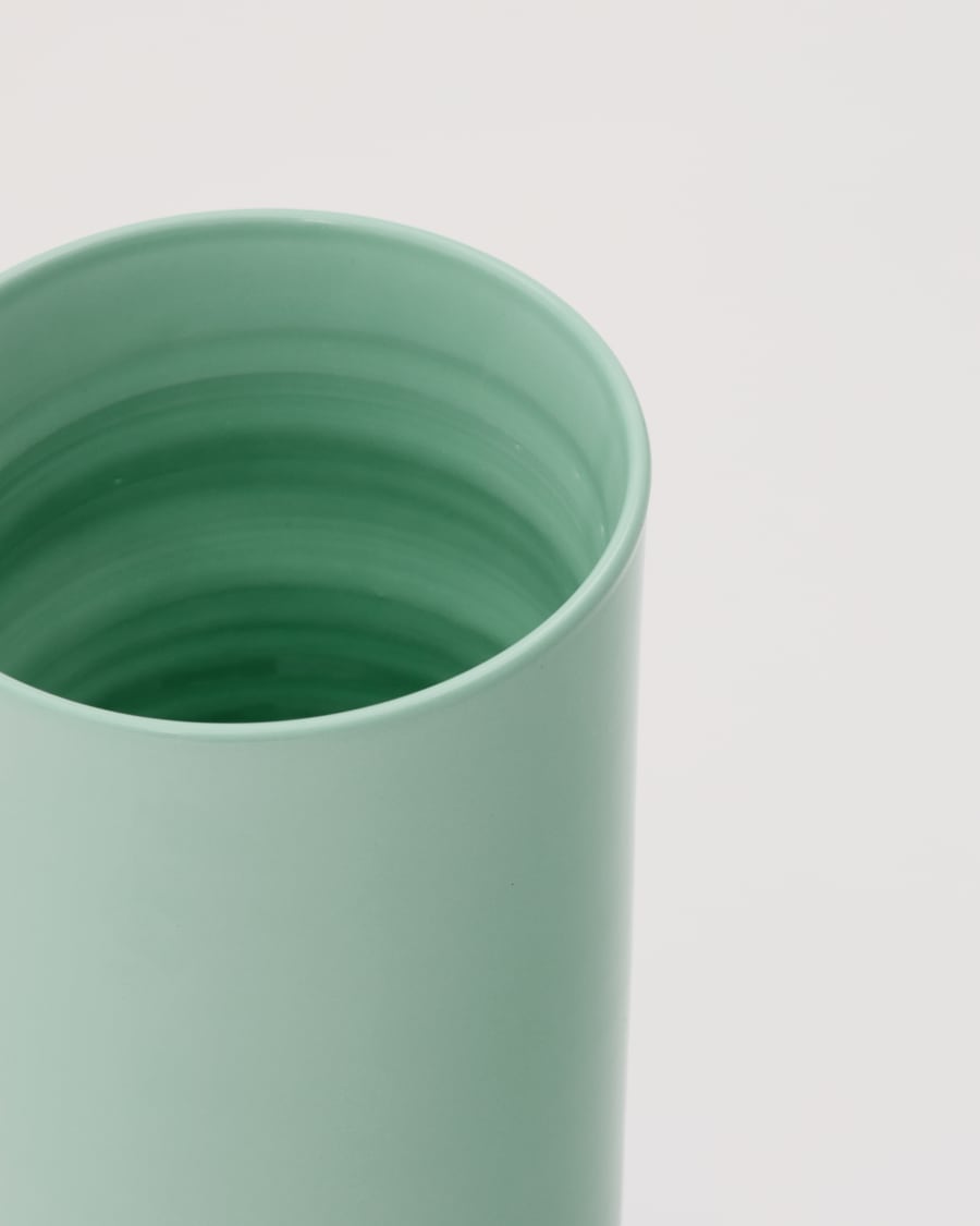 Elova turquoise ceramic vase 24cm