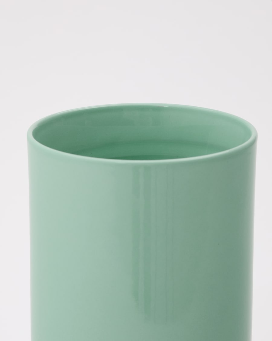 Elova turquoise ceramic vase 24cm