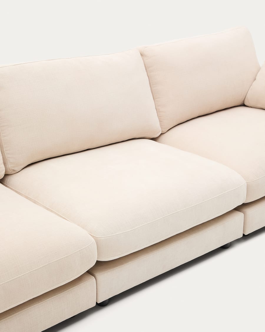 4-Sitzer-Sofa Gala mit beiger Chenille FSC Mix Credit 300 cm