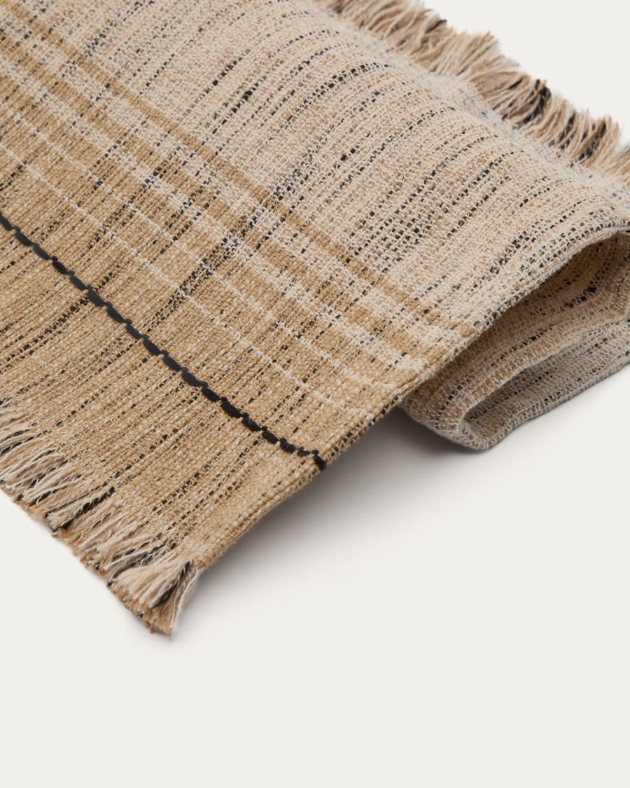 Set Lenva mit 2 Tischsets aus Jute mit Fransen 50 x 35 cm