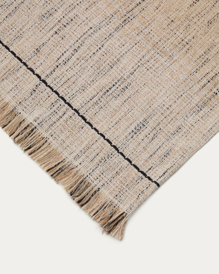 Set Lenva mit 2 Tischsets aus Jute mit Fransen 50 x 35 cm