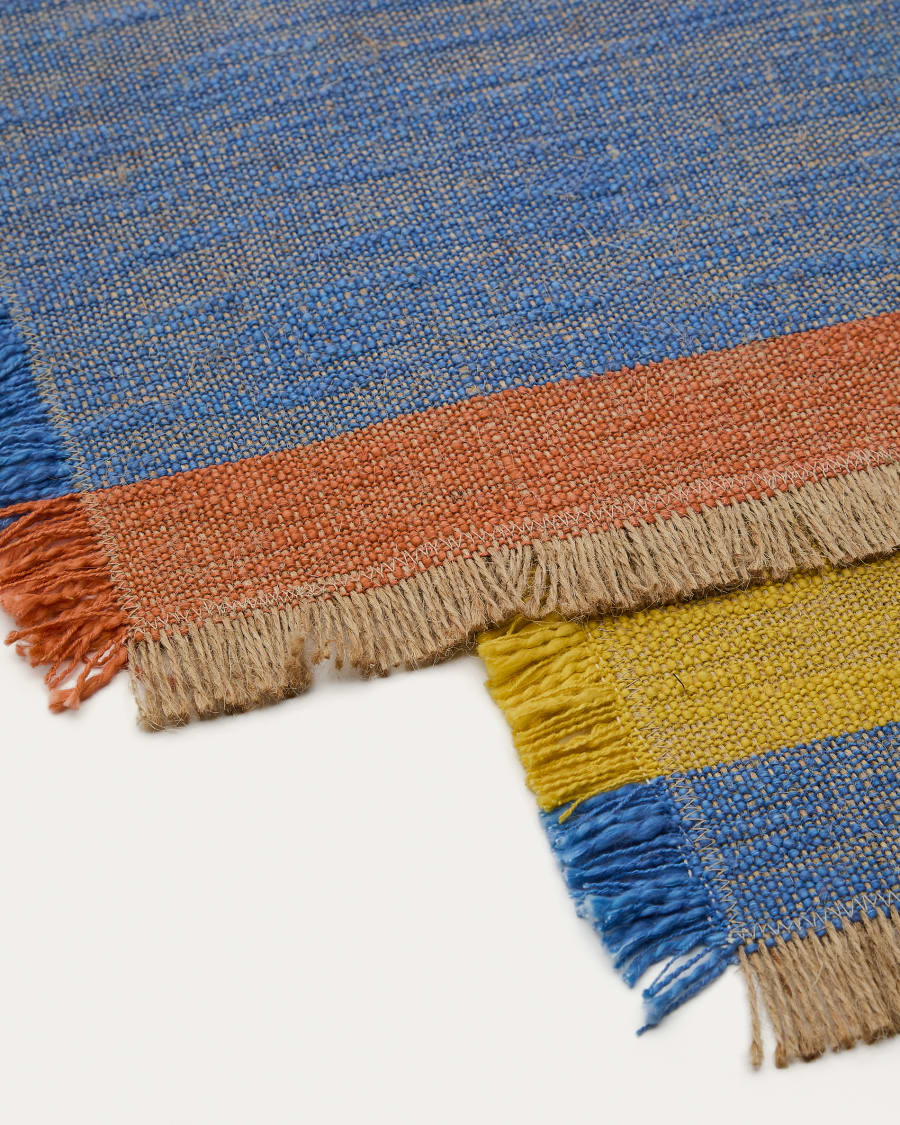 Orvian set of 2 multicolor jute placemats 50 x 35cm