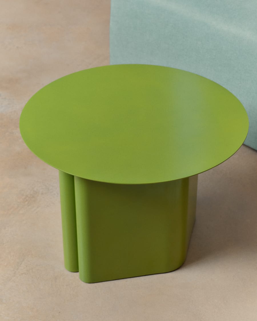 Arvin green iron side table Ø 55cm