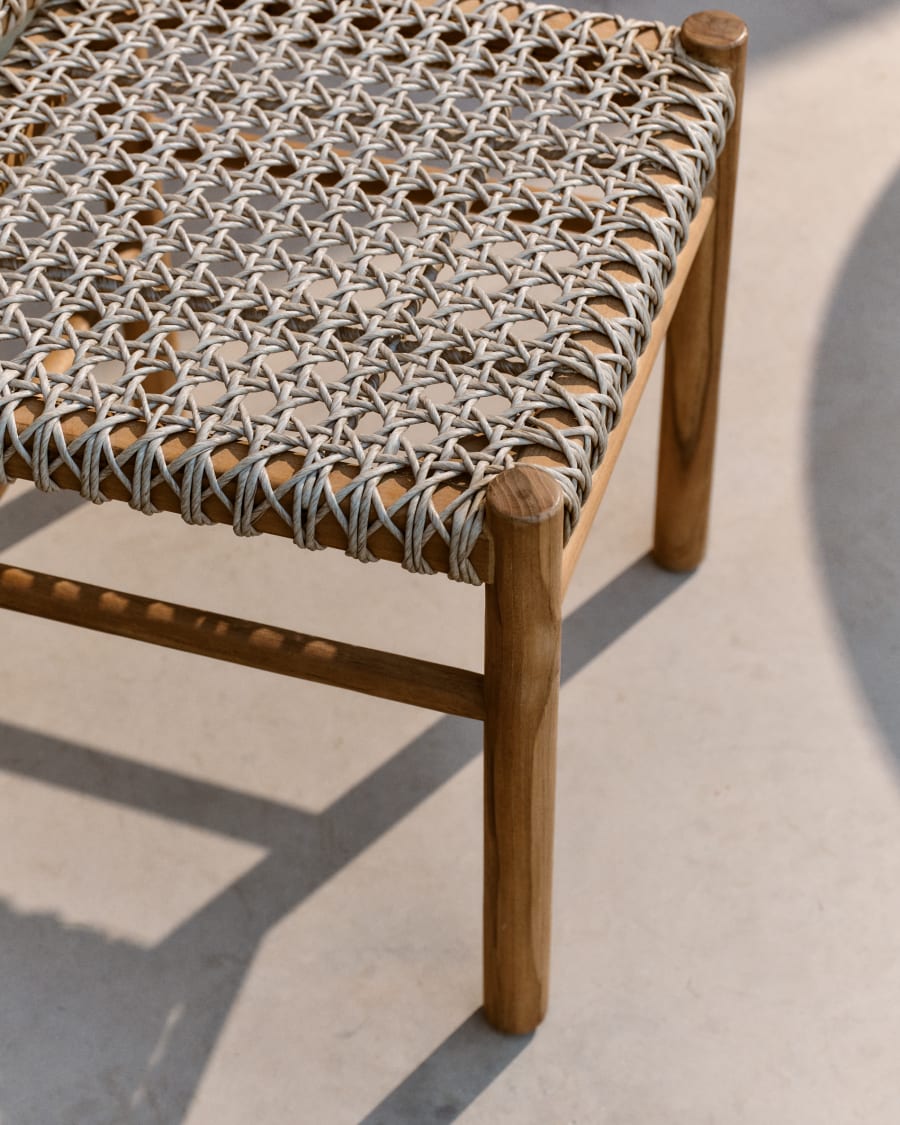 Tavira outdoor chair in solid teak wood