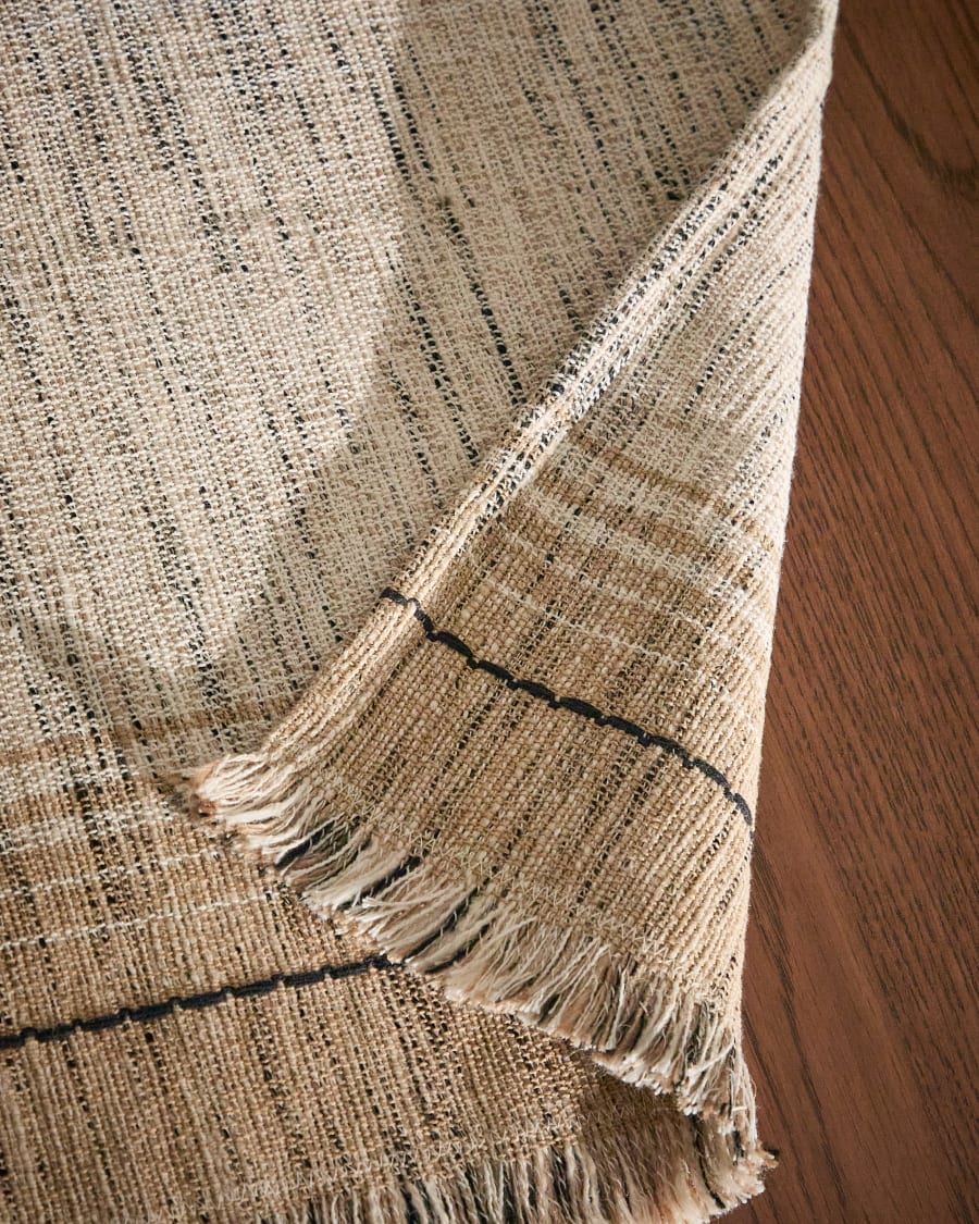 Set Lenva mit 2 Tischsets aus Jute mit Fransen 50 x 35 cm