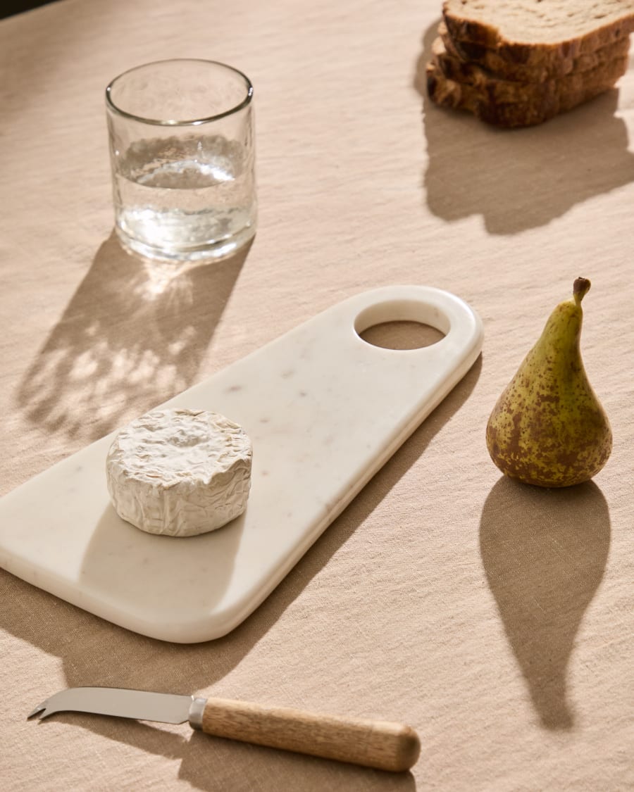 Zera serving board in white marble