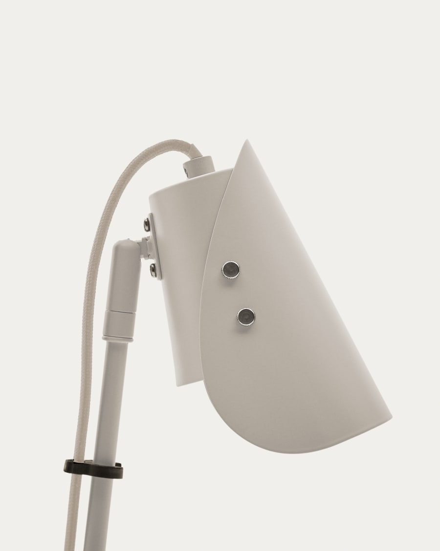 Schreibtischlampe mit Klemme Jula aus grauem Metall