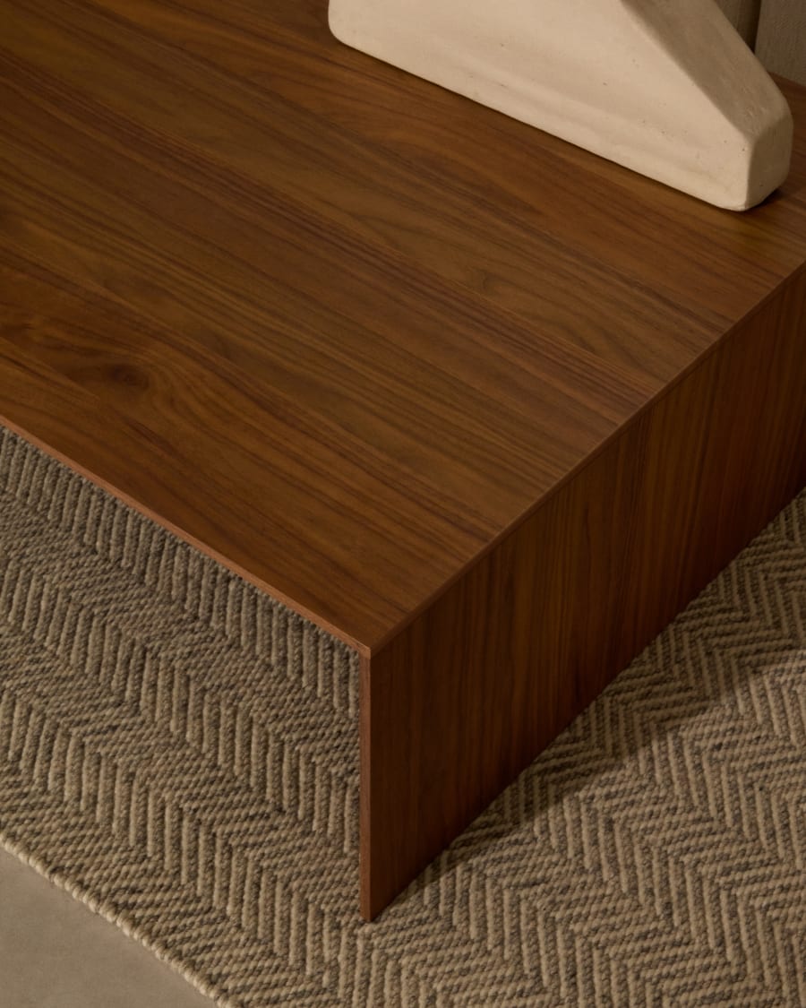 Litto walnut veneer coffee table, 140 x 70 cm