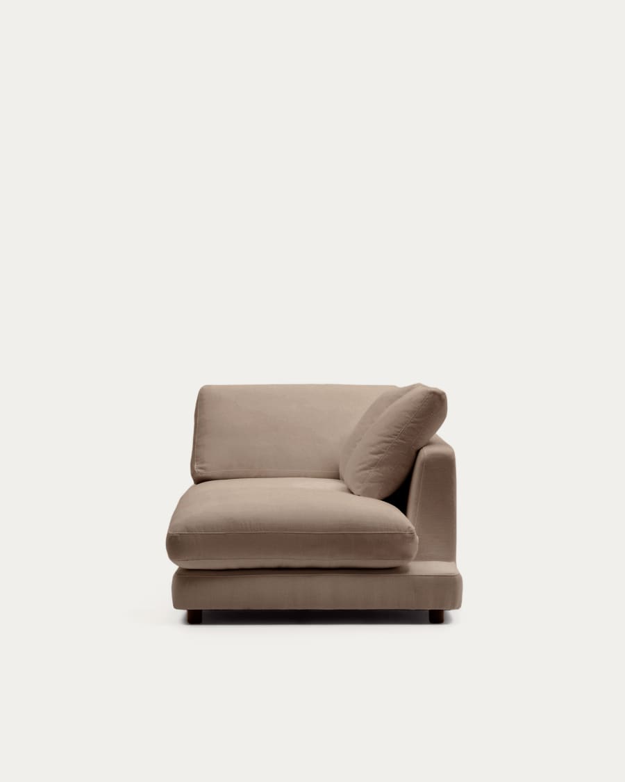 Gala Module Right Chaise Lounge Light Brown