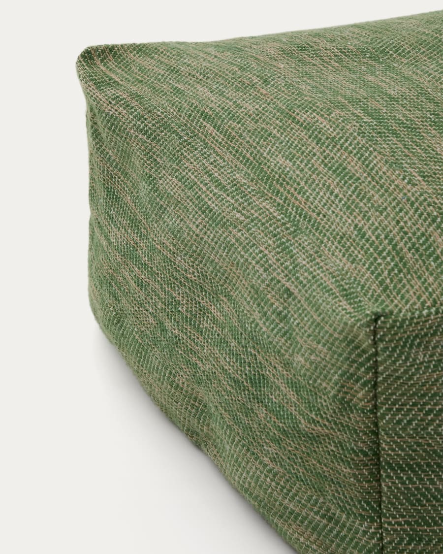 Pouf Vedell 100% PET green 60 x 60 x 30cm