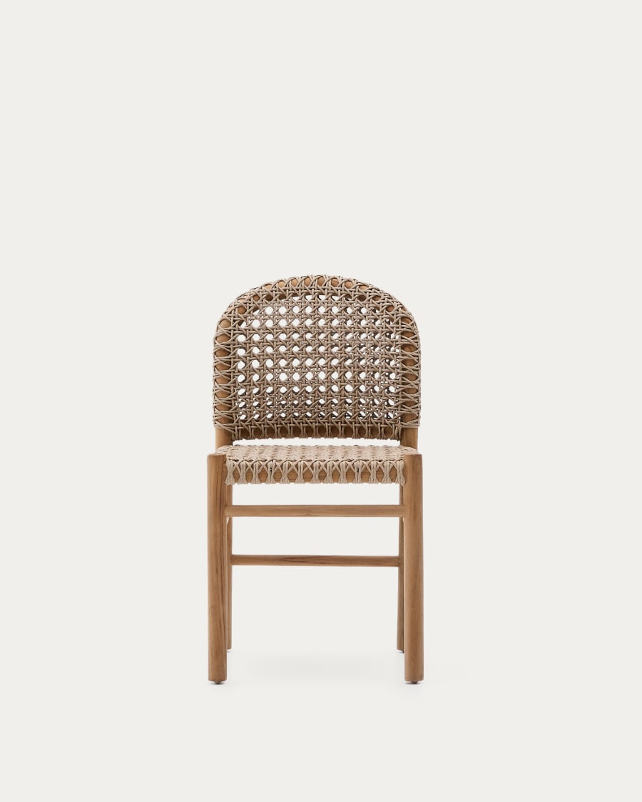 Tavira outdoor chair in solid teak wood