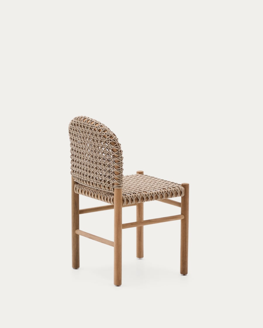Tavira outdoor chair in solid teak wood