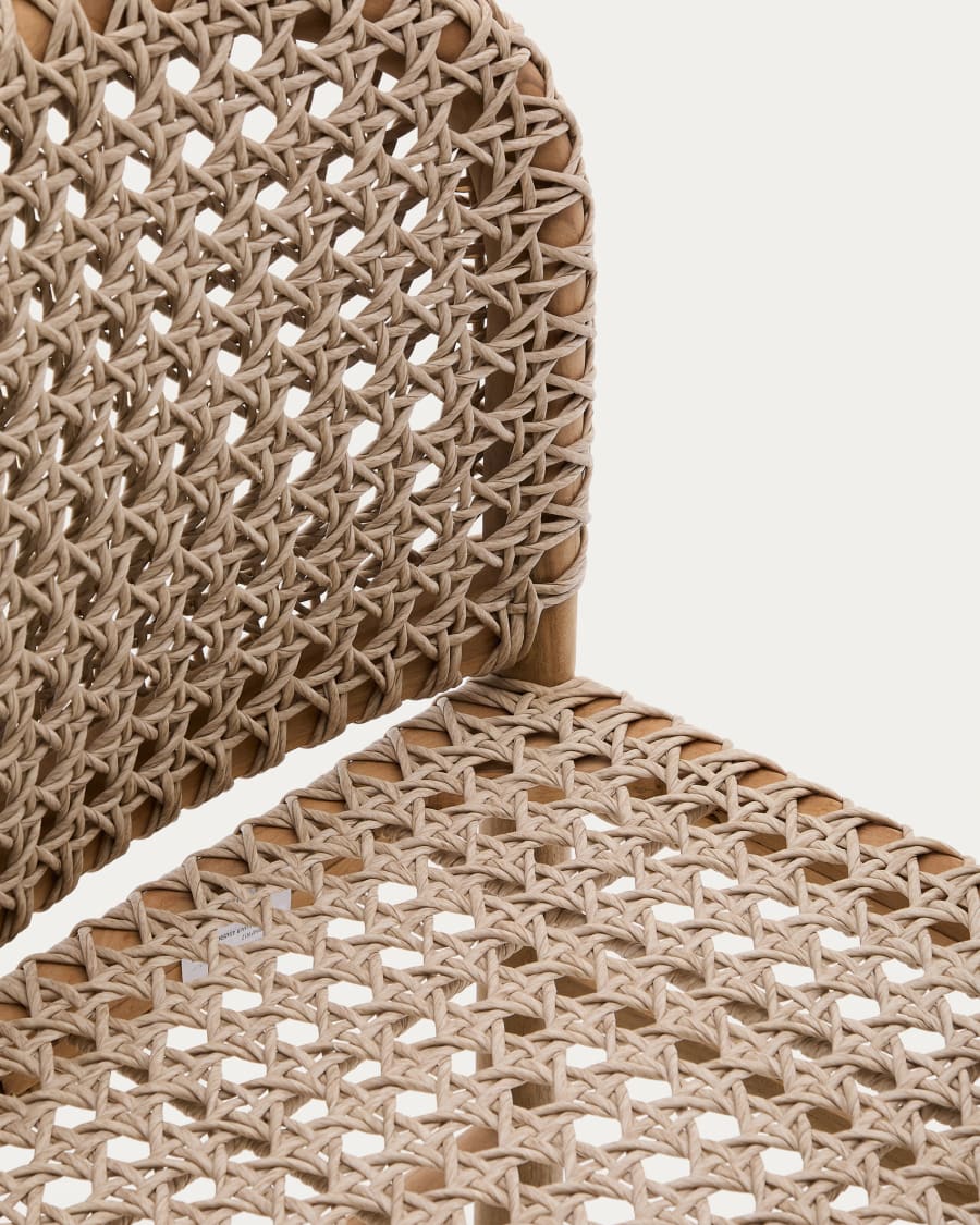 Tavira outdoor chair in solid teak wood