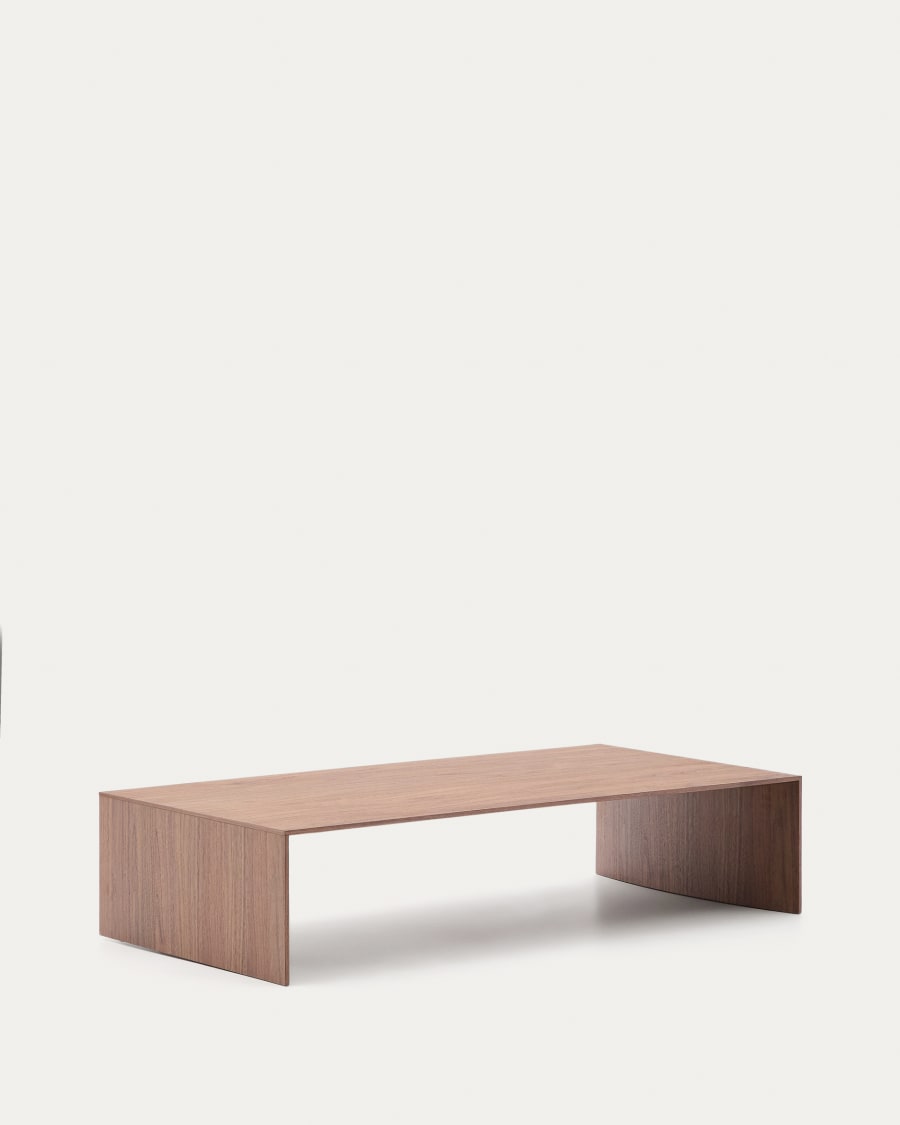 Litto walnut veneer coffee table, 140 x 70 cm