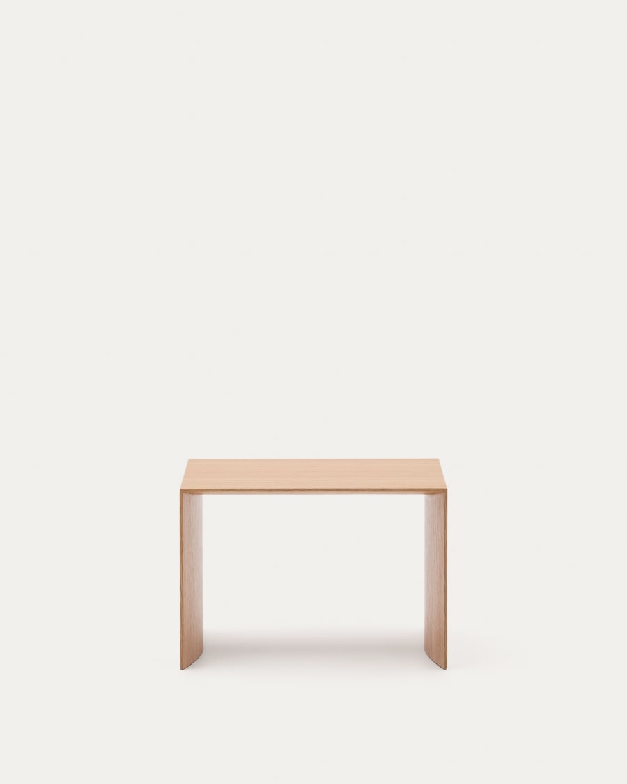Litto oak veneer side table, 55 x 40 cm