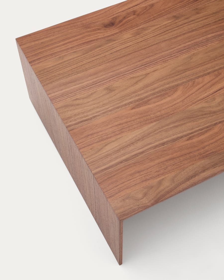 Litto walnut veneer coffee table, 140 x 70 cm