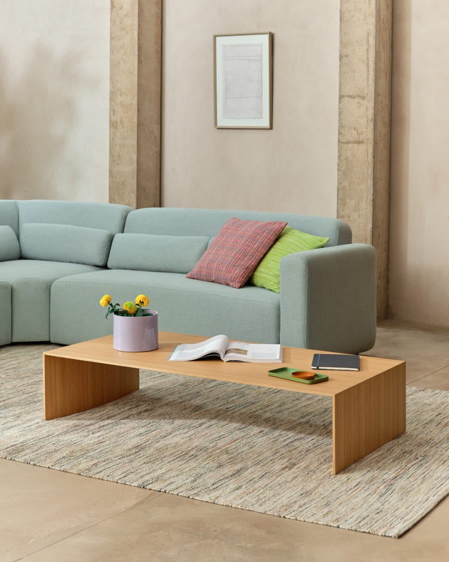 Litto oak veneer coffee table, 140 x 70 cm
