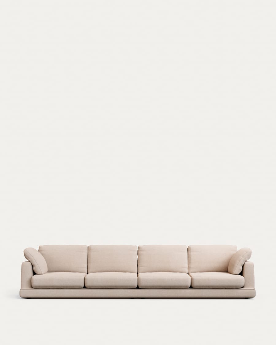 Gala 6-seater sofa beige, 390cm
