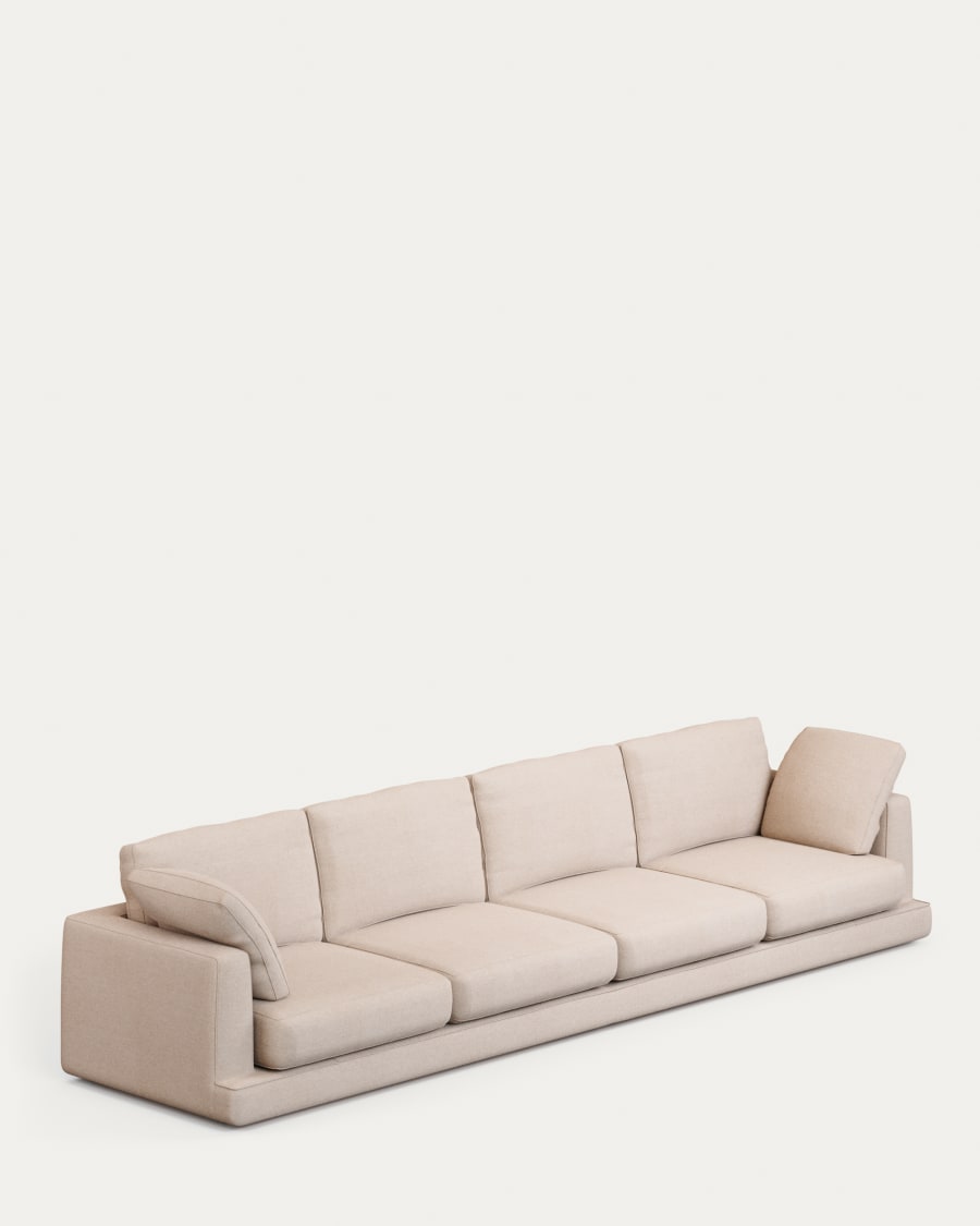 Gala 6-seater sofa beige, 390cm