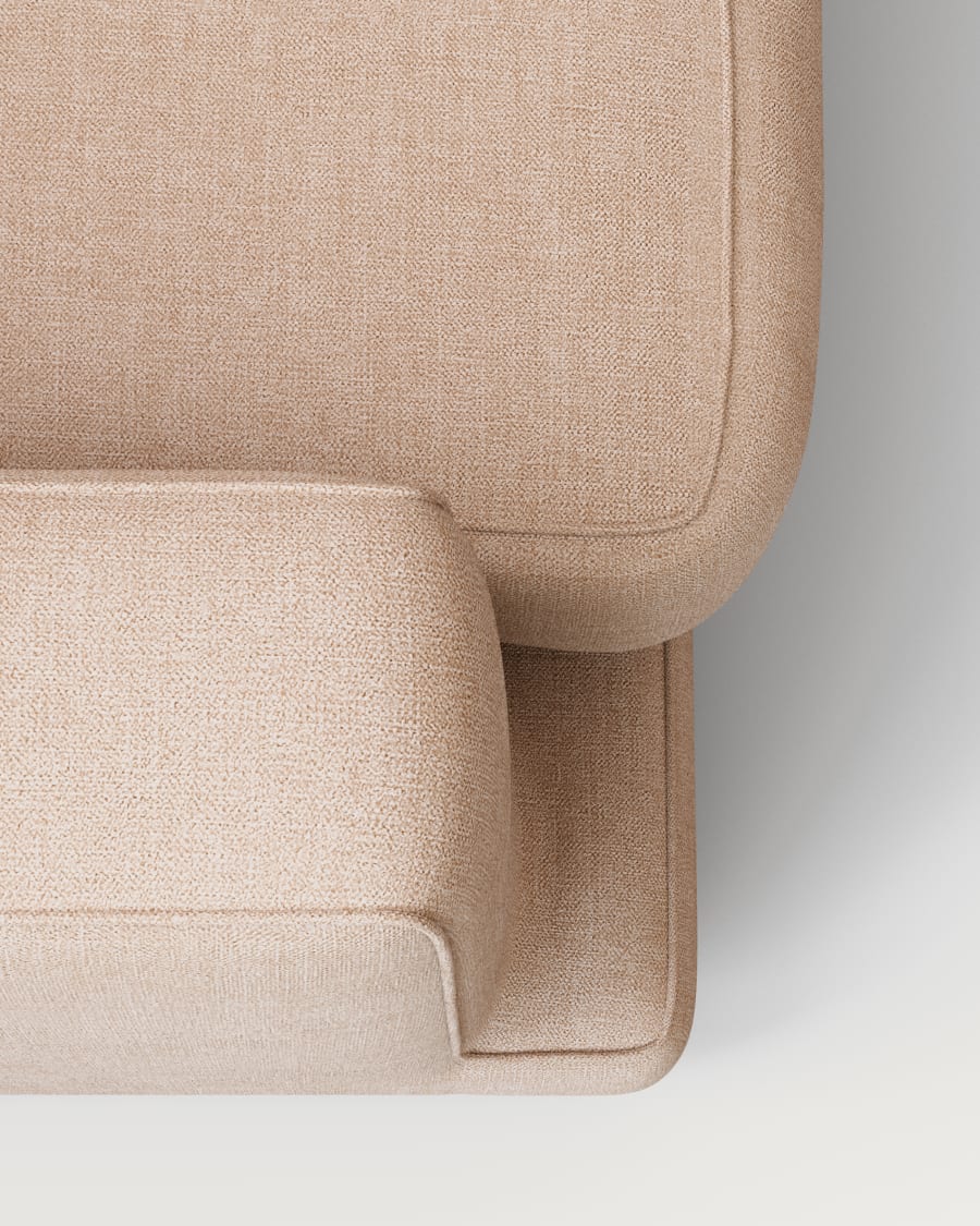 Gala 4-seater sofa with right chaise longue beige, 300cm