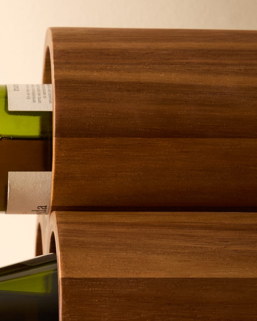 Sesilu small bottle rack in FSC 100% acacia wood