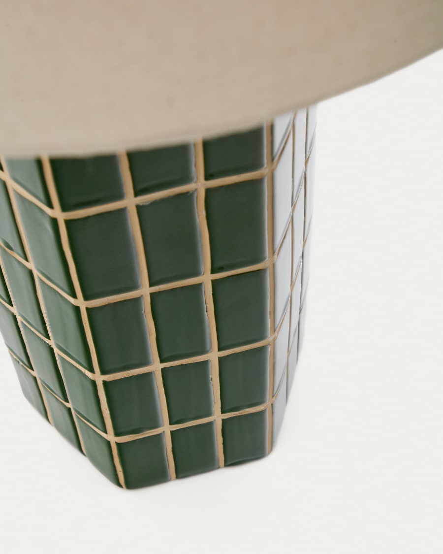 Rue green ceramic table lamp