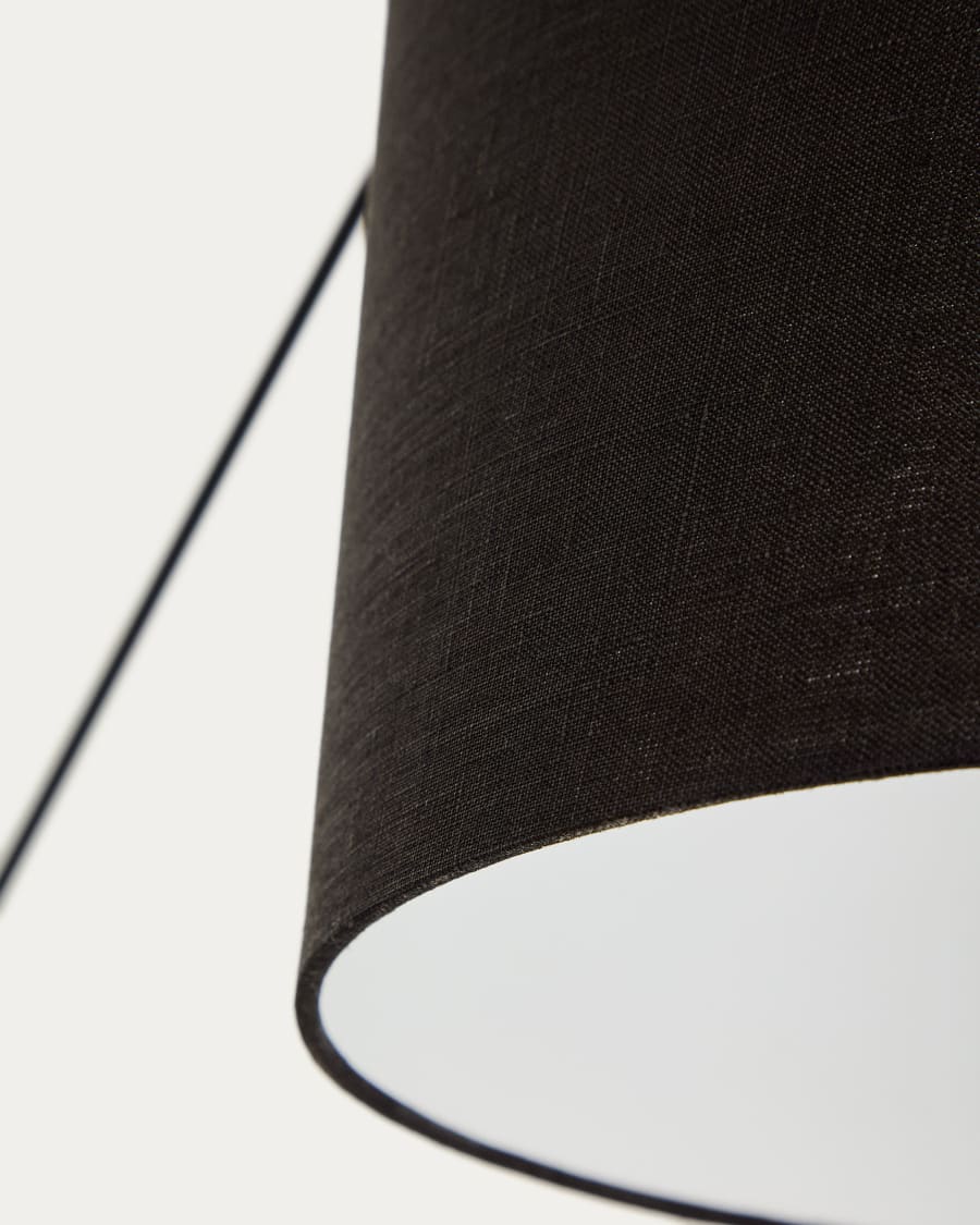 Wandleuchte Jex aus schwarz lackiertem Metall
