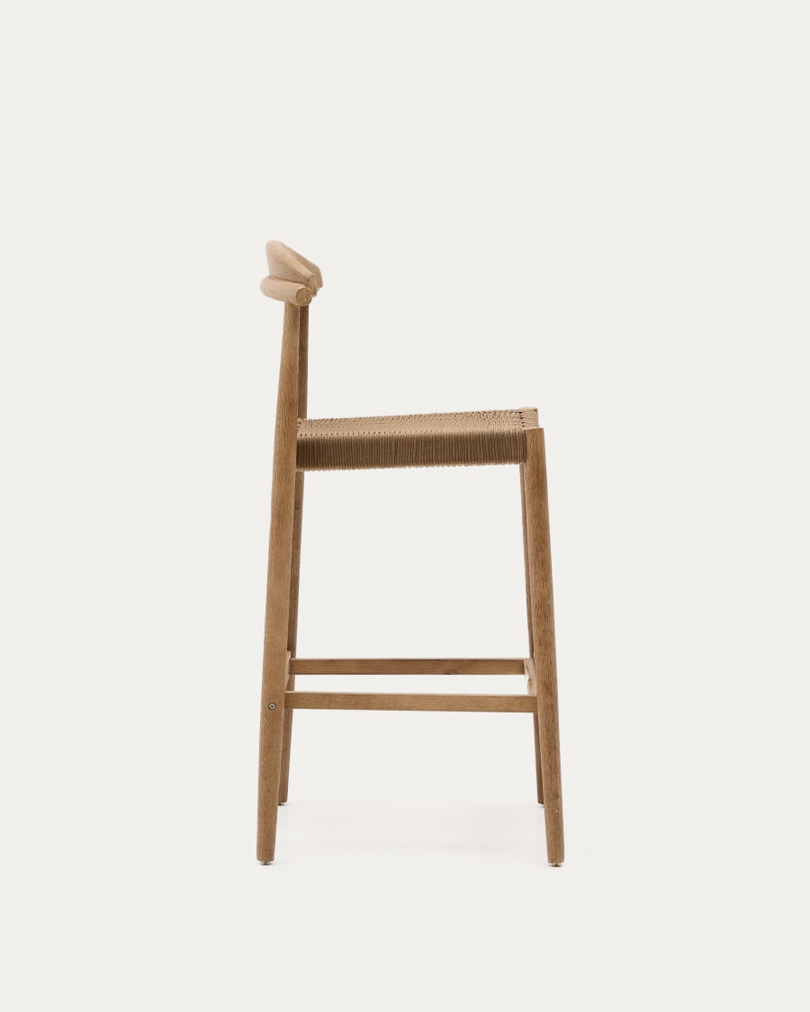Nina stool in solid acacia wood, height 76 cm FSC 100%