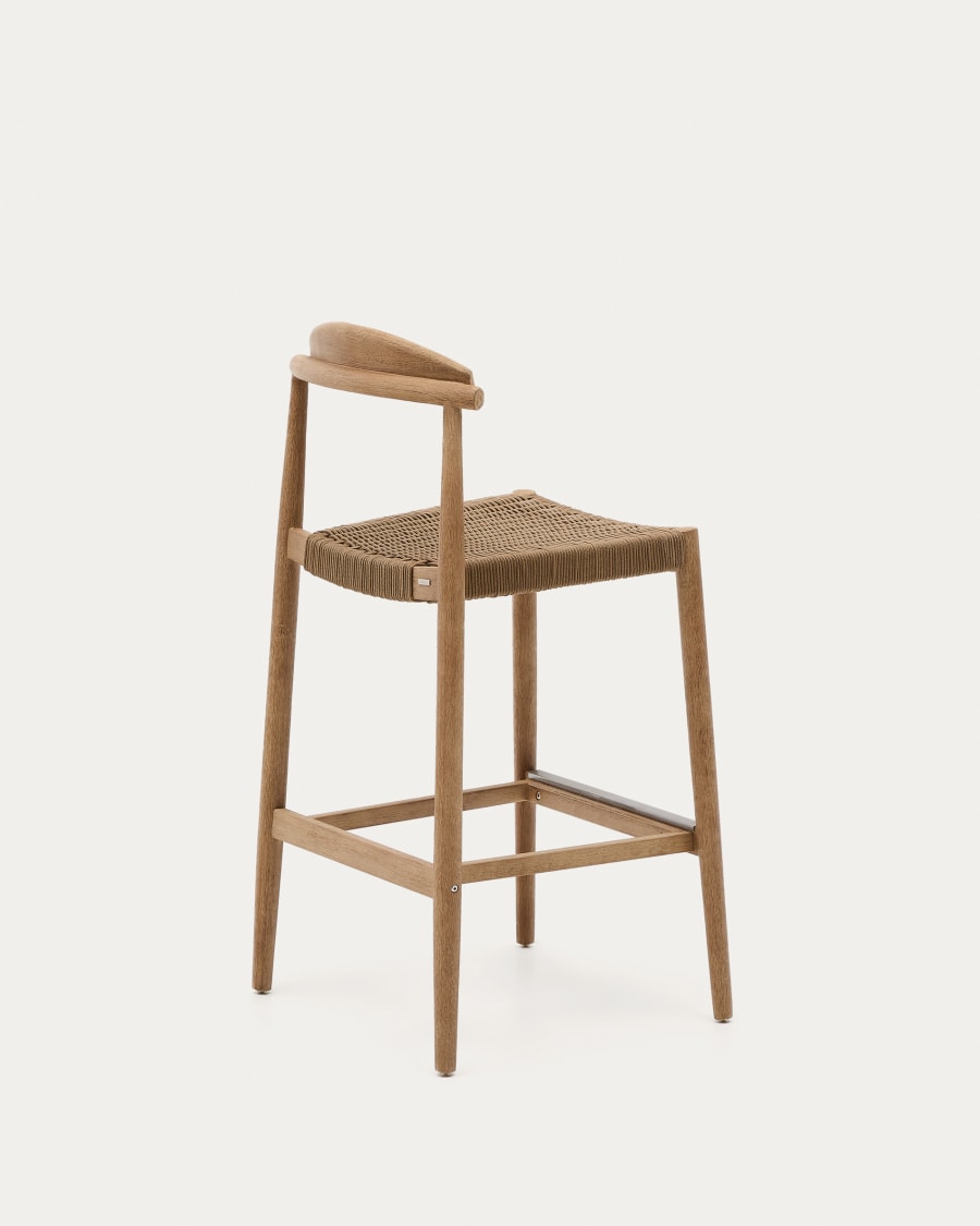 Nina stool in solid acacia wood, height 76 cm FSC 100%