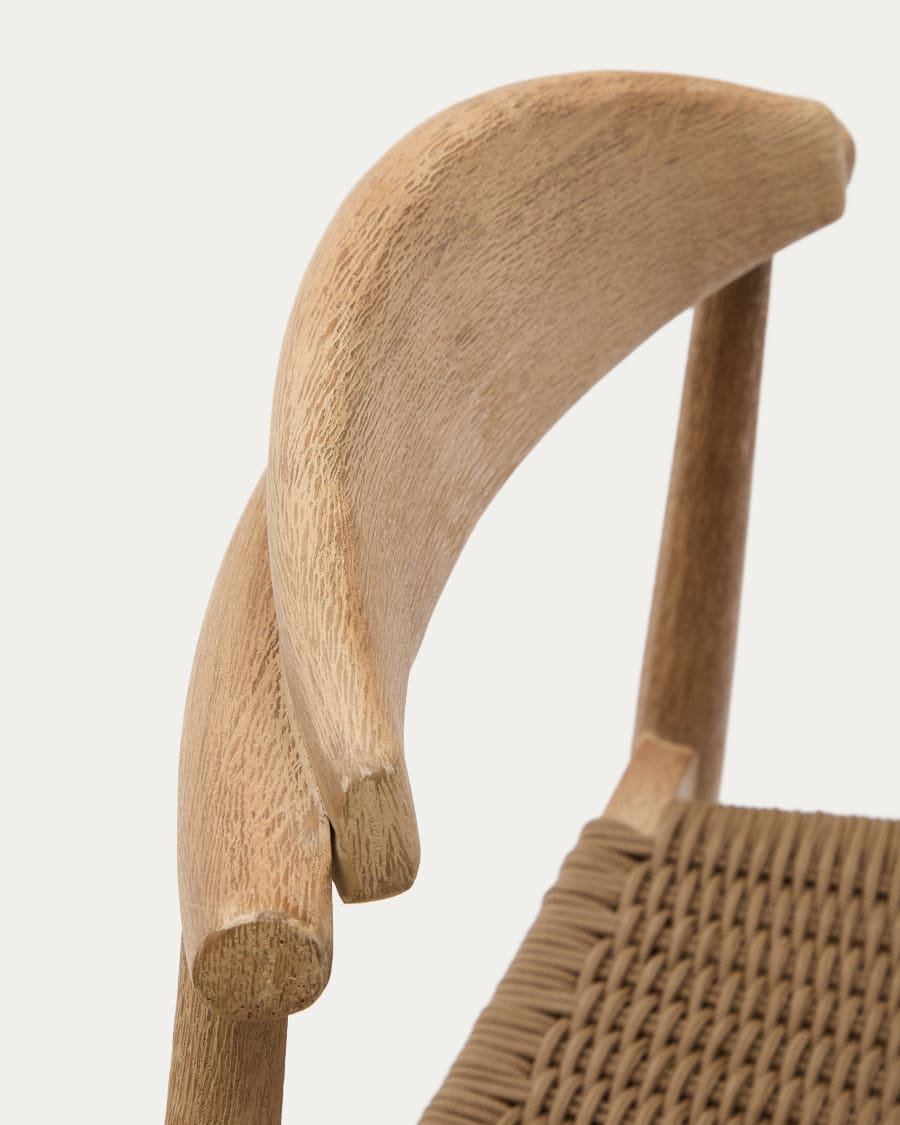 Nina stool in solid acacia wood, height 76 cm FSC 100%
