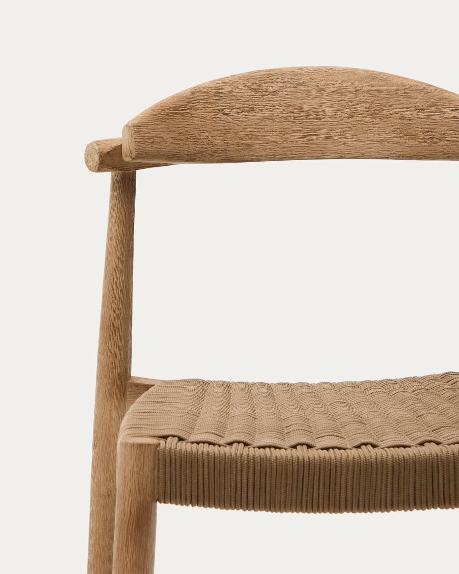 Nina stool in solid acacia wood, height 76 cm FSC 100%