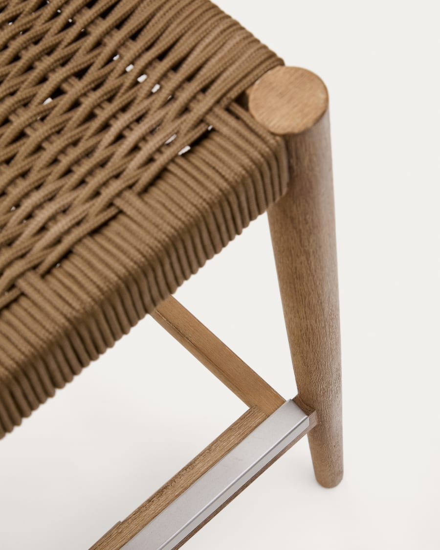 Nina stool in solid acacia wood, height 76 cm FSC 100%